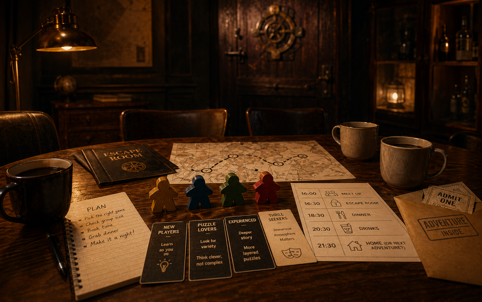 Planning an escape room night for mixed groups spoiler-free guide illustration