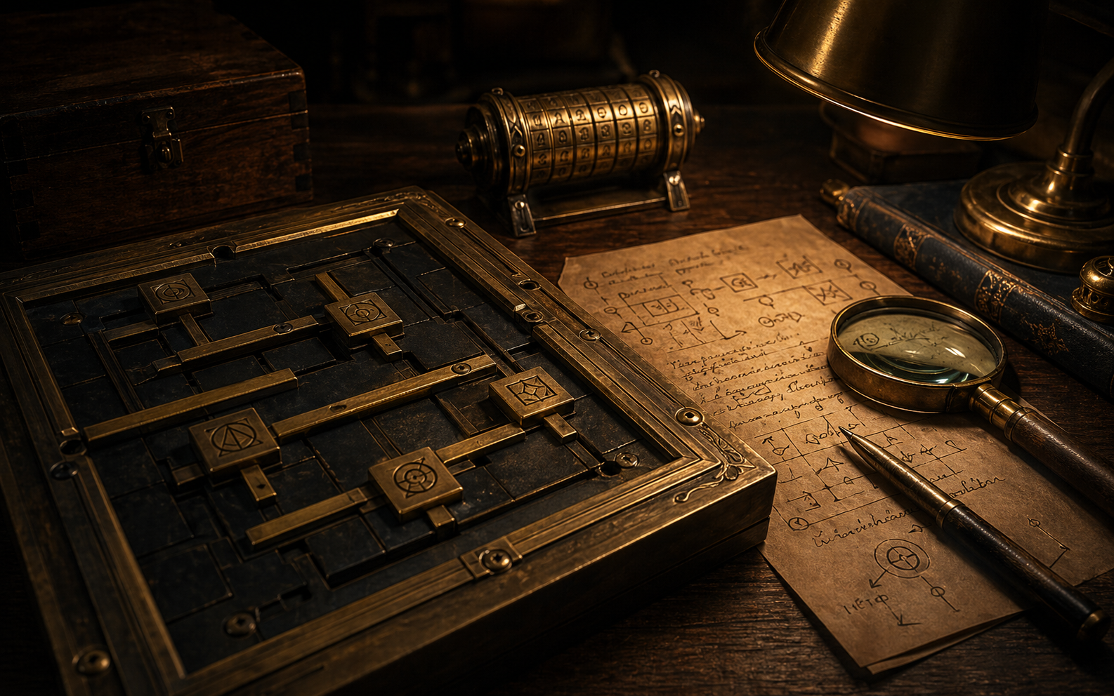 Good puzzles, great flow spoiler-free guide illustration