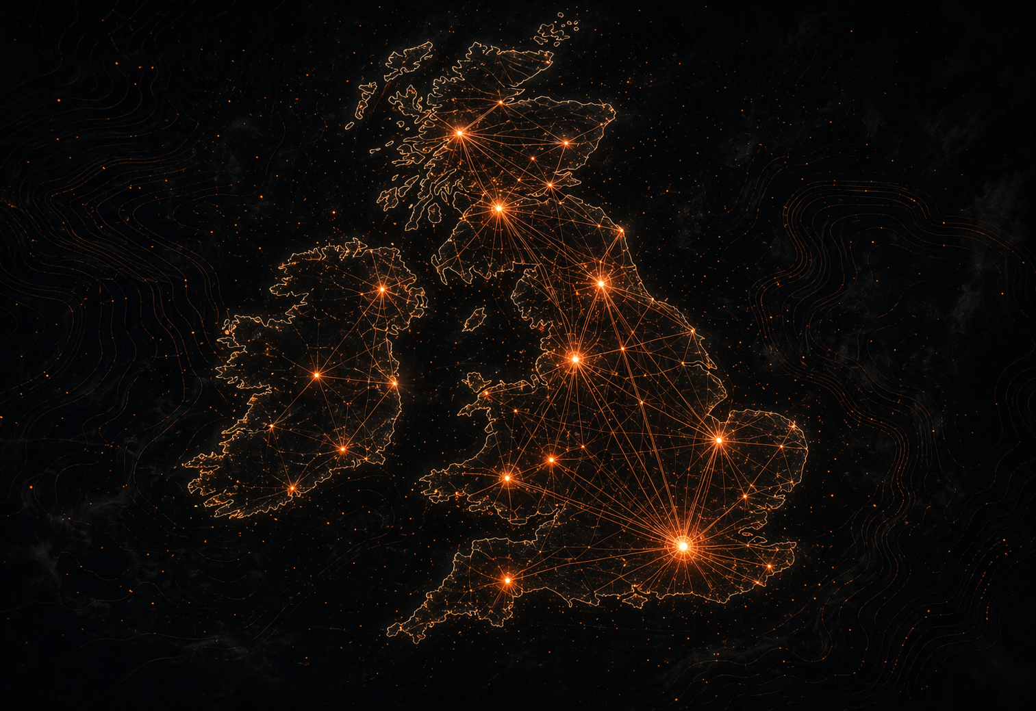 UK escape room network atlas