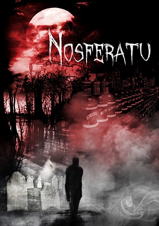 A gothic, moonlit vampire's lair for the Nosferatu Escape Room
